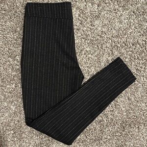 Women's Pinstriped Dress Pants - skinny stretch